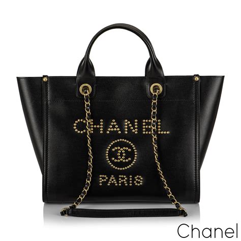 chanel deauville black leather|chanel deauville.